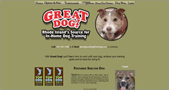 Desktop Screenshot of greatdogk9training.com